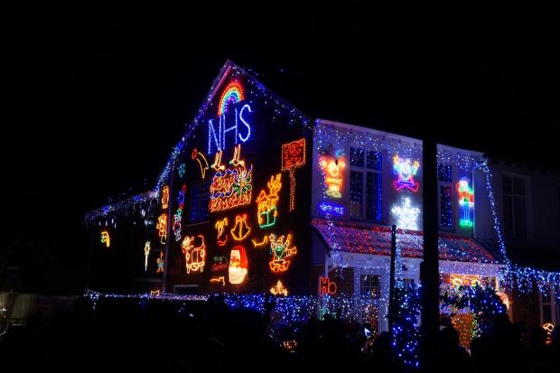 Bournemouth Echo: Byron Road Christmas lights